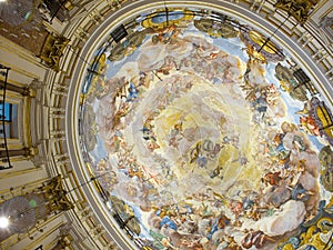 Ceiling of Valencia Cathedral. Spain photo