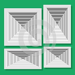 Ceiling ventilation shutters