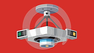 A ceilingmounted camera for live streaming or recording lectures..