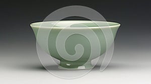 Celadon Ceramic Bowl, Elegant Tableware with Traditional Craftsmanship