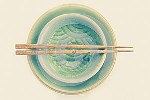 celadon ceramic dish