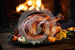 Celebrate holiday christmas meat traditional turkey meal dinner baked decoration food poultry roast