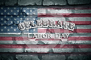 Celebrate Labor Day With American Flag Background