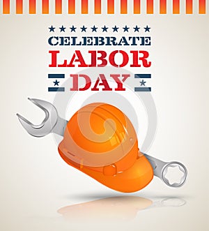 Celebrate Labor day poster.