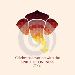 Celebrate of lord Ganesha devotion with the spirit of oneness