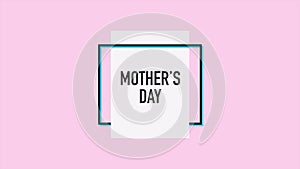 Celebrate Mothers Day with a modern pink greeting card