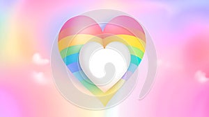 Embracing Diversity in Valentine\'s LGBTQ Celebration background.Generative AI photo