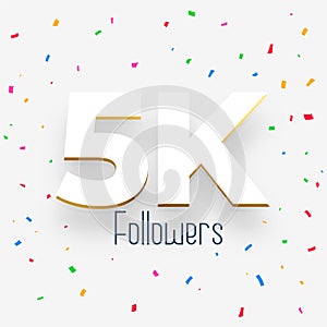 celebrate your 5k subscriber milestone with confetti design