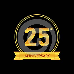 Celebrating 25 years anniversary golden label