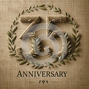 Celebrating 35 Years with Olive Leaves and Burlap Decor