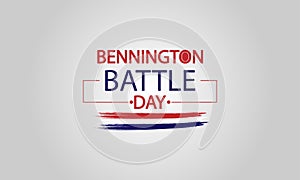 Celebrating Bennington Battle Day with USA Flag Illustration