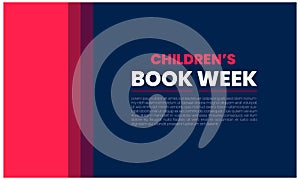 Celebrating Children's Book Week templet design