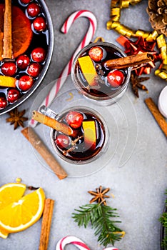 Celebrating Christmas With Mulled Wine. Festive Spirit. Christmas Food and Drink