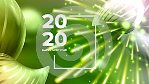 Celebrating Happy New Year Invite Banner Vector