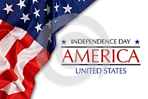Celebrating Independence Day. United States of America USA flag background for 4th of July.