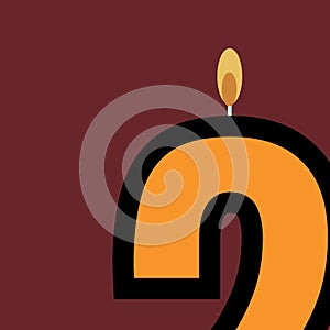 Celebrating milestones, a bold number nine candle signifies joy and accomplishment