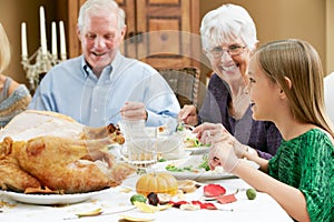 Celebrating Thanksgiving With Grandparents