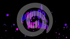 Celebration of 3 Years Happy Birthday Party. invitation Moments Colorful Creative Logo Videos