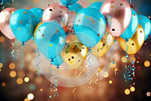 celebration balloons, AI generated