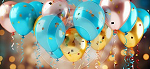 celebration balloons, AI generated