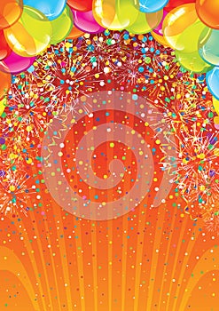 Celebration Birthday Backdrop. Vector Image photo