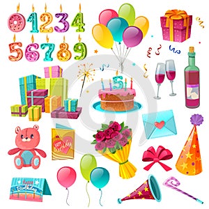 Celebration Birthday Cartoon Set