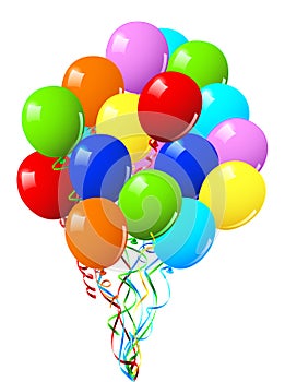 Celebration or birthday Party balloons