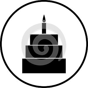 celebration cake vector symbol