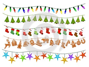 Celebration Christmas New Years Birthdays and other events garlands