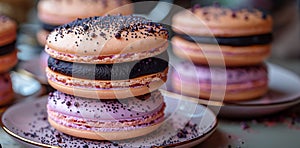 A Celebration of Confectionery, Macaron Sprinkled with Fairy Dust for Extra Sparkle