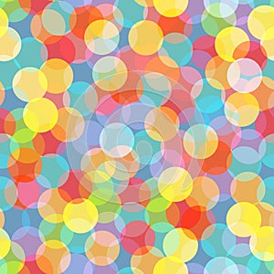 Celebration confetti seamless pattern. Colorful confetti texture for party design.