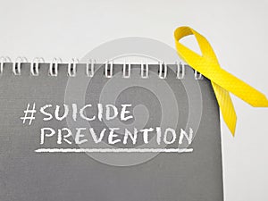 Celebration Day Concept - suicide prevention text background. Stock photo. photo