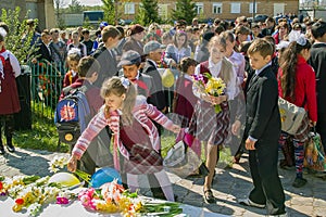 The celebration of the Day of victory in the 1941-1945 war in the Kaluga region of Russia.