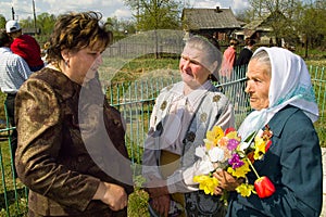 The celebration of the Day of victory in the 1941-1945 war in the Kaluga region of Russia.