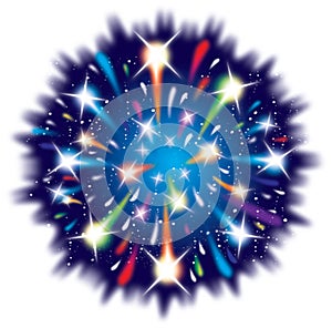 Celebration firework explosion graphic