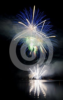 Celebration with fireworks show