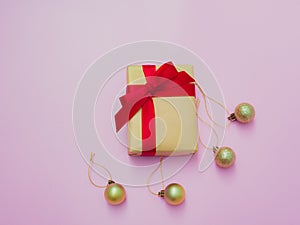 Celebration flat lay concept for christmas and new year event go