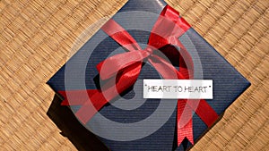 Celebration gift 'heart-to-heart'