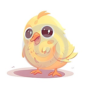 A celebration of happiness in an illustration of baby chicks