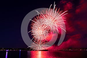 Celebration of light fireworks at the English Bay in Vancouver