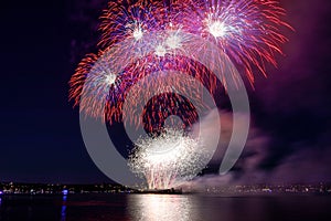 Celebration of light fireworks at the English Bay in Vancouver