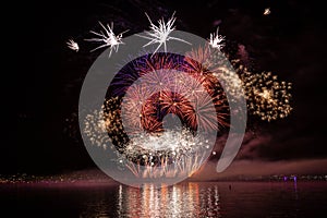 Celebration of light fireworks at the English Bay in Vancouver