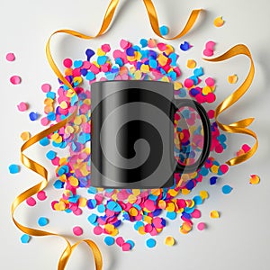 Celebration Mug Confetti Display