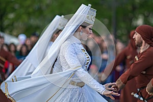 Celebration of the national flag in the Republic of Adygea, with a festive concert in the squares of the city.