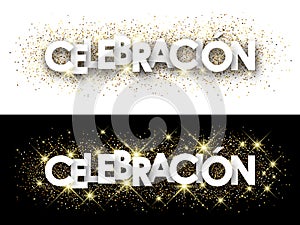 Celebration paper banner. photo