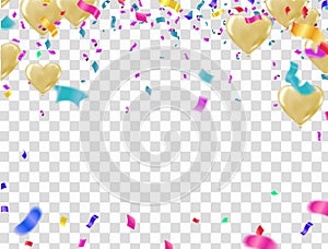 Celebration party banner with balloons background. Sale Vector illustration.Sale, Anniversary and Club Design