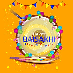 Celebration of Punjabi festival Baisakhi background