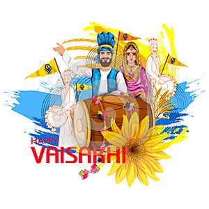 Celebration of Punjabi festival Vaisakhi background