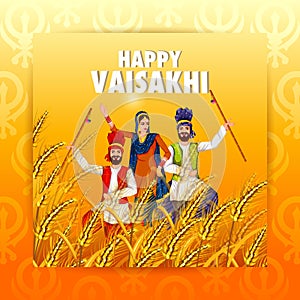 Celebration of Punjabi festival Vaisakhi background