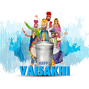 Celebration of Punjabi festival Vaisakhi background